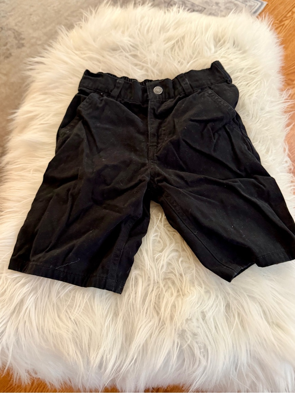 Calvin Klein Jeans Kids Black Elastic Waist Shorts